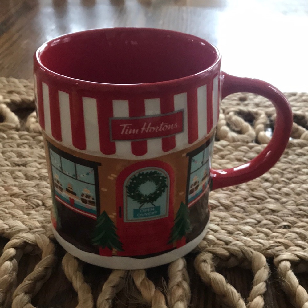 Tim Hortons Red Holiday Shop Ceramic Mug